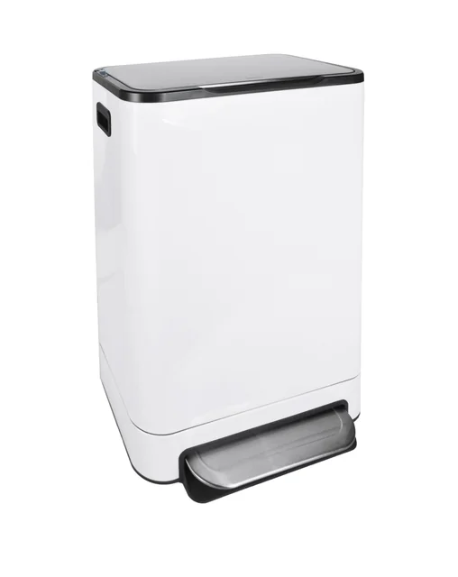 Pedaalemmer Desq 40 liter RVS wit