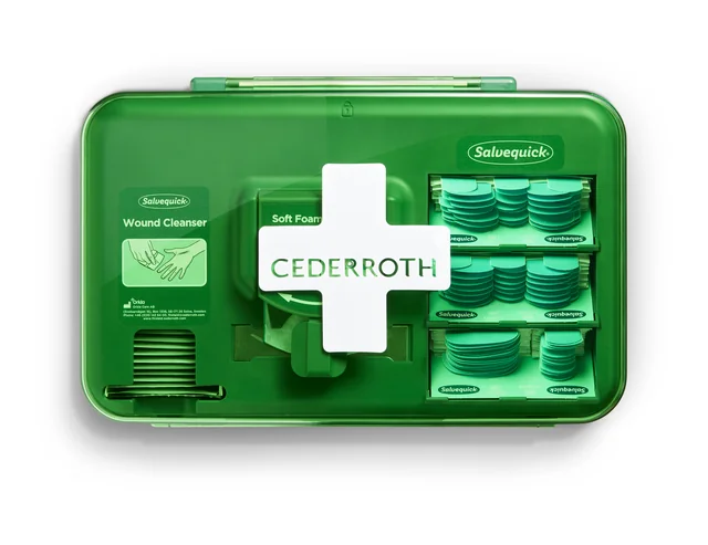 Wond dispenser Cederroth - Salvequick blauw