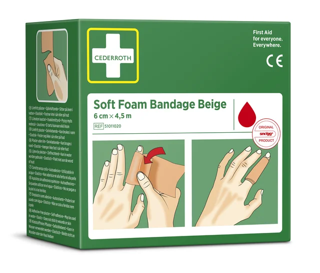 Bandage Cederroth Soft Foam 6cmx4,5m beige