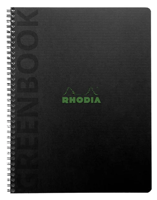 Notitieboek Rhodia Greenbook recycled A5+ lijn 160 pagina's 90gr sc