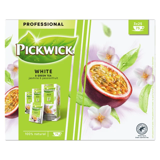 Thee Pickwick white & green jasmin & passionfruit 25x1.5gr