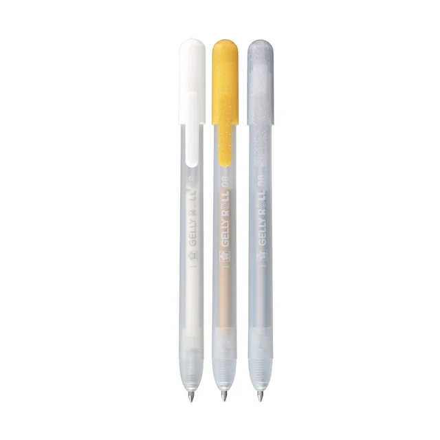Gelschrijver Sakura Gelly Roll Special 08 klikfunctie set à 3 goud