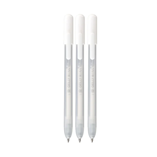 Gelschrijver Sakura Gelly Roll Classic 08 klikfunctie set à 3  wit