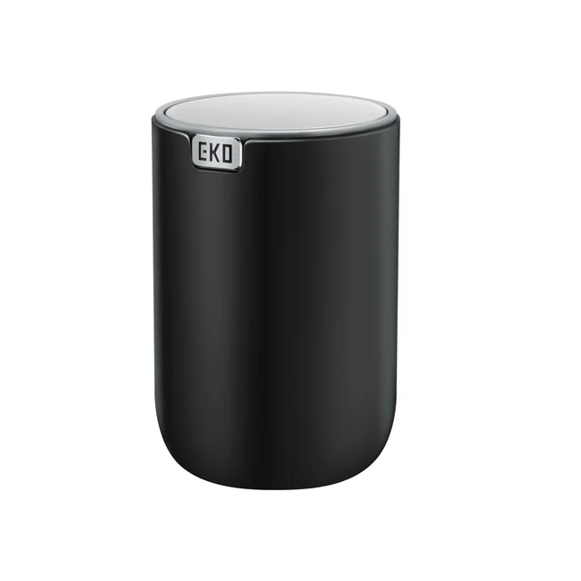 Afvalbak EKO Fandy 2 tafelmodel met swingdeksel 1,5 liter zwart