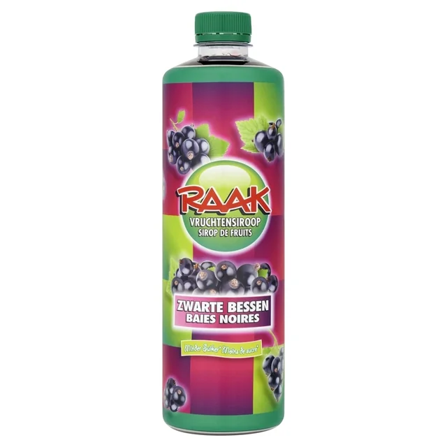 Siroop RAAK zwarte bessen 750ml