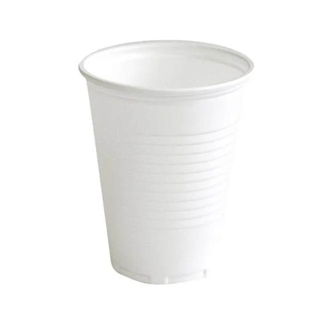 Beker IEZZY 180ml Ø 70mm PP 100 stuks wit