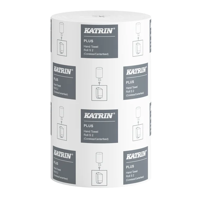 Poetspapier Katrin Plus klein 2-laags 240 vel wit 97494