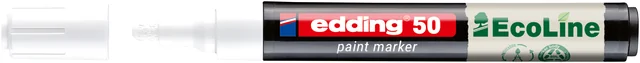 Paintmarker edding 50 EcoLine op waterbasis 2-3mm wit
