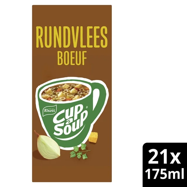 Cup-a-Soup Knorr rundvlees 21x175ml