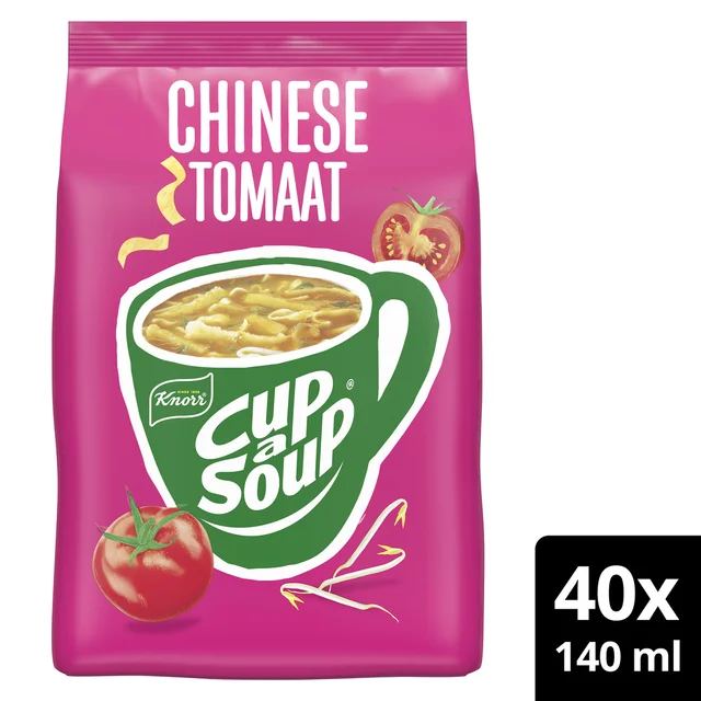 Cup-a-Soup Knorr machinezak Chinese tomaat 140ml