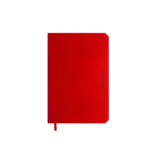 Notitieboek de KEMPEN Poppy 110x160mm blanco 160 pagina's 90gr rood