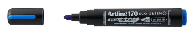 Permanent marker Artline 170 Dry Safe Eco rond medium blauw