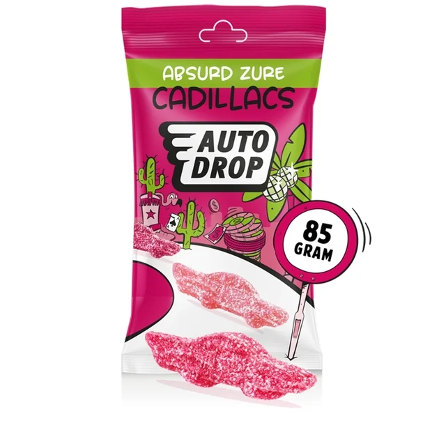 Autodrop zure Cadillacs zak 85 gram