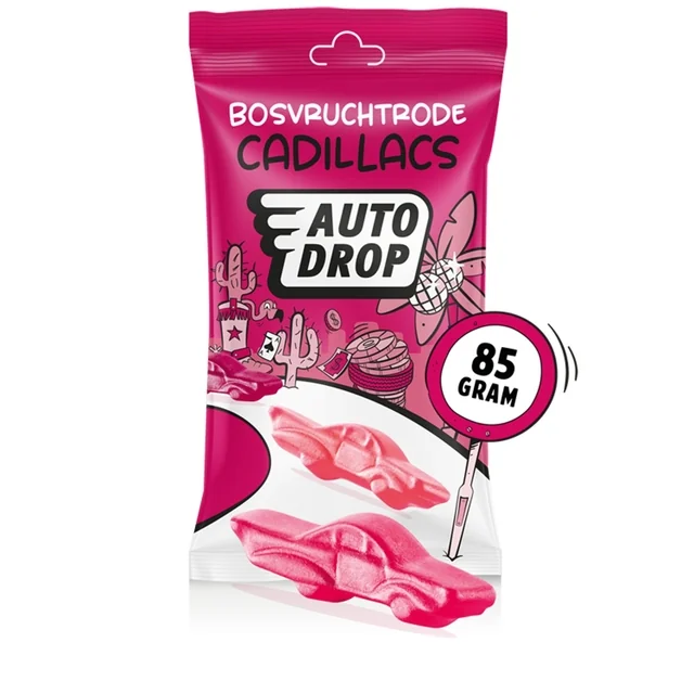 Autodrop rode Cadillacs zak 85 gram