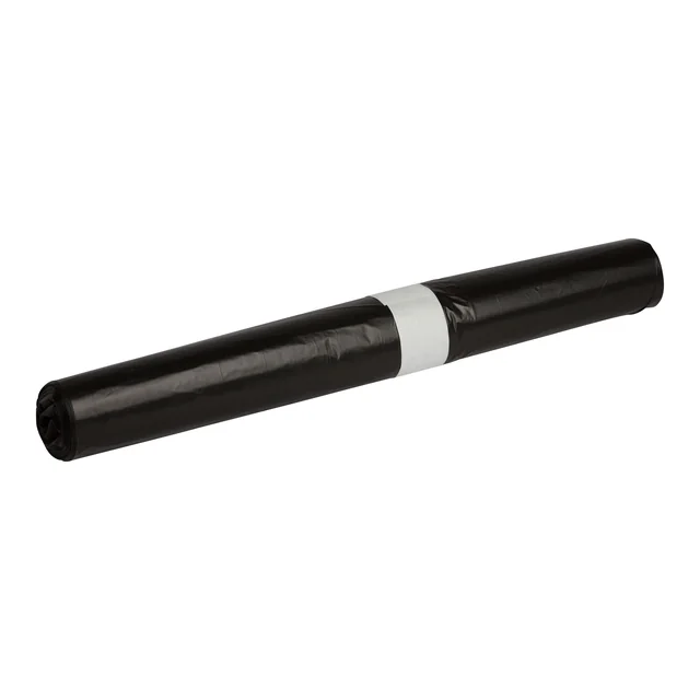 Afvalzak Propsac HDPE T23 58x100cm 70L zwart rol à 25 stuks