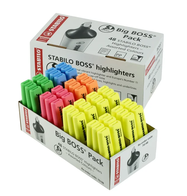 Markeerstift STABILO BOSS Original 70 assorti classpack à 48 stuks