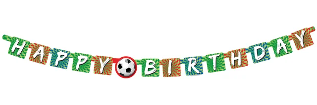 Letterslinger Haza Happy birthday goal! 180cm