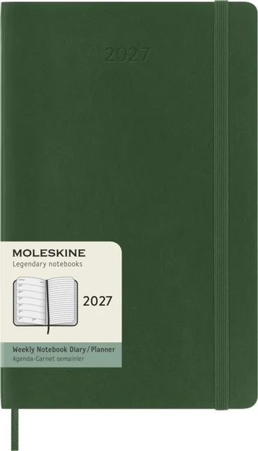 Agenda 2027 Moleskine 12M Planner Weekly 7dagen/1pagina large sc myrtle green