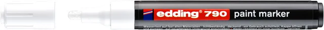 Paintmarker edding 790 op alcoholbasis 2-3mm wit