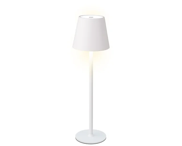 Tafellamp Lumineo led oplaadbaar steady buiten wit