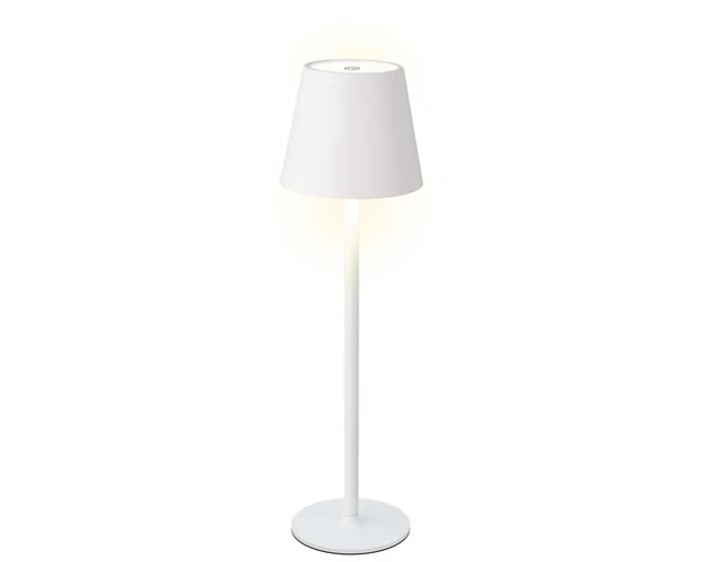 Tafellamp Lumineo led oplaadbaar steady binnen wit