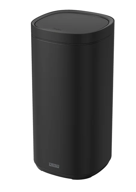 Afvalbak Desq Touch 50 liter RVS zwart