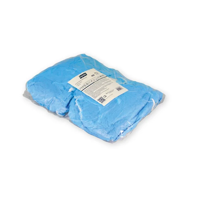 Baardnet Hynex non-woven blauw pp 100 stuks