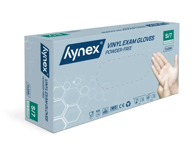 Handschoen Hynex vinyl S transparant 4.5gr 100 stuks