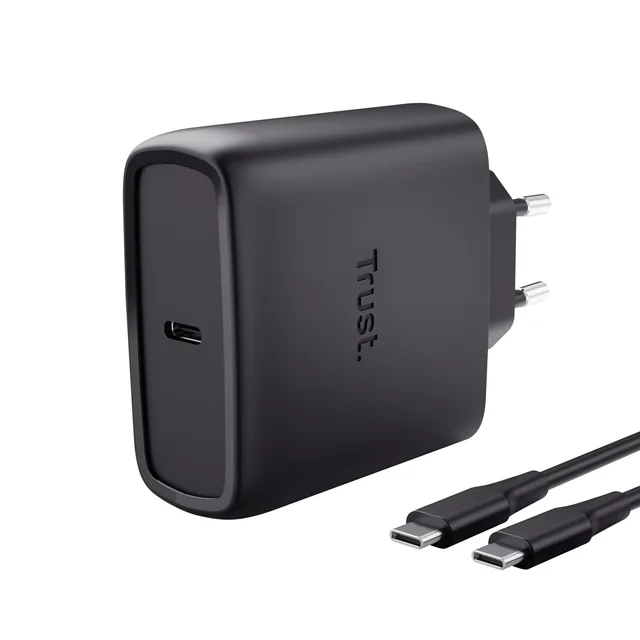 Oplader Trust Maxo 65W USB-C GAN zwart