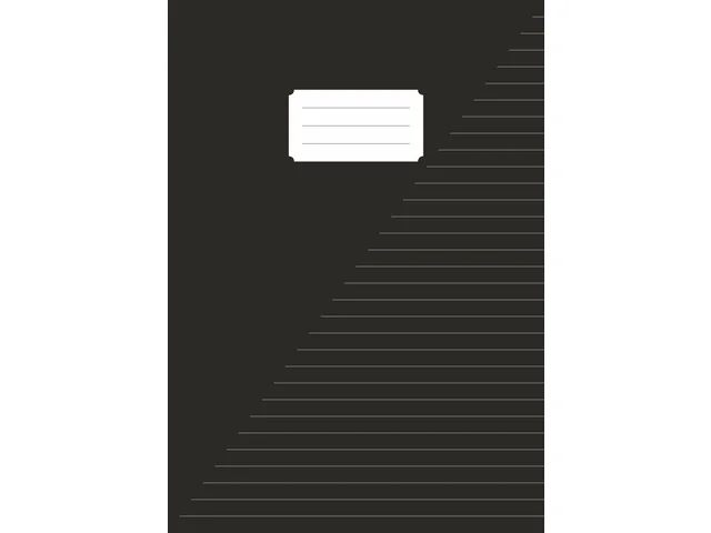 Schrift Kangaro A4 lijn 80 pagina's 60gr zwart pak à 5 stuks