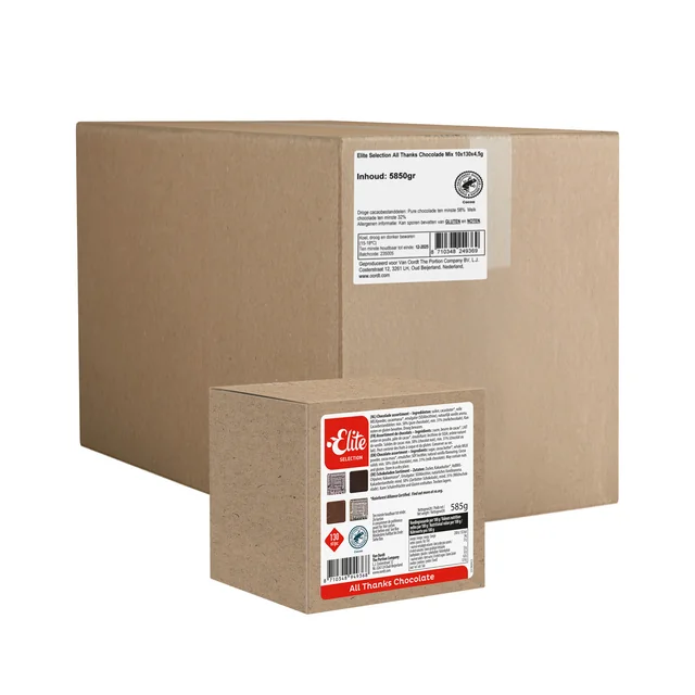 Chocolade Elite selection all thanks mix doos 130 stuks