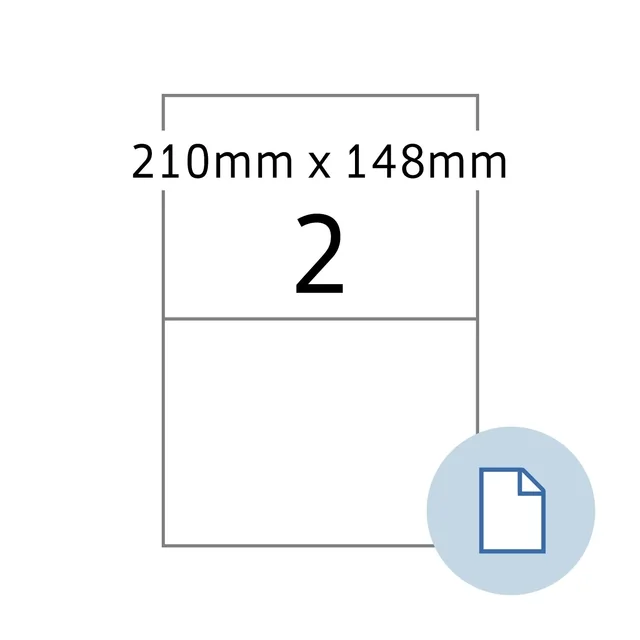 Etiket HERMA 8402 A4 EXPR 500 210x148mm wit 1000 stuks