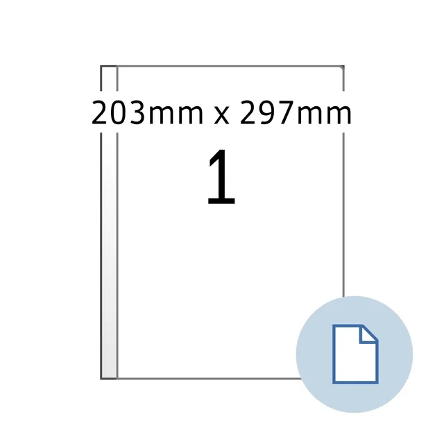 Etiket HERMA 8401 A4 EXPR 500 203x297mm wit 500 stuks