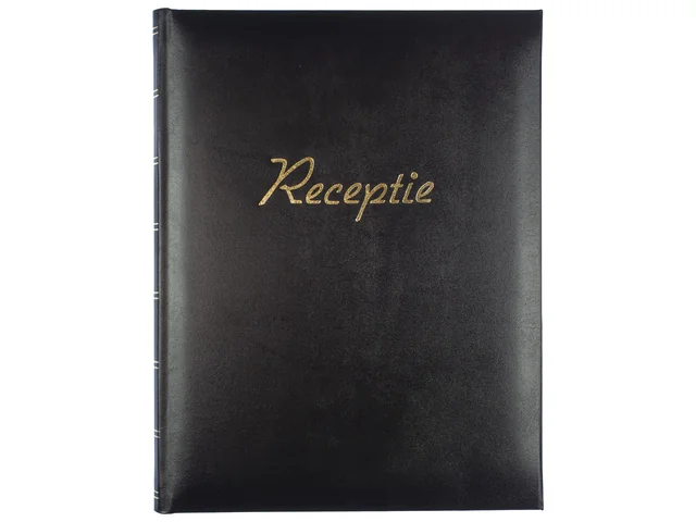 Receptiealbum Kangaro 26x21cm vakverdeling zwart