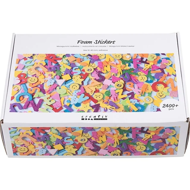 Foamstickers Creativ diverse vormen zelfklevend doos à 2640st assorti