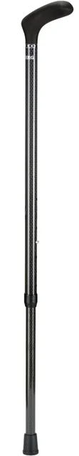 Wandelstok Able2 opvouwbaar carbon soft handvat zwart