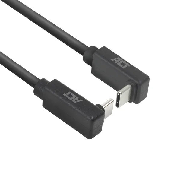Kabel ACT USB-C hoek boven/beneden 10Gbps 2m