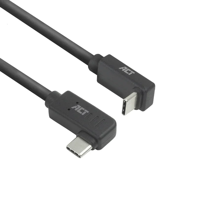 Kabel ACT USB-C hoek links/rechts USB-C hoek boven/beneden 10Gbps 2m