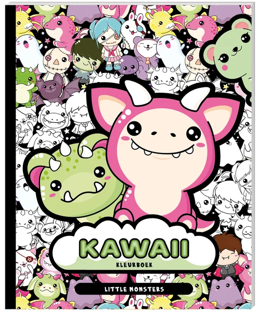 Kleurboek Kawaii Little Monsters