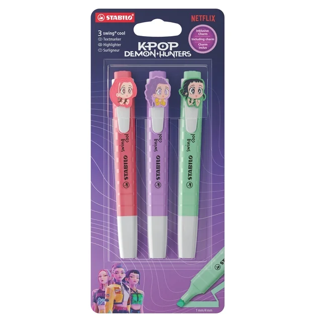 Markeerstift STABILO Swing cool K-Pop Demon Hunters BL V1 3st