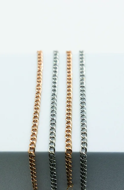Brillenketting I Need You assorti goud en zilver 4 stuks