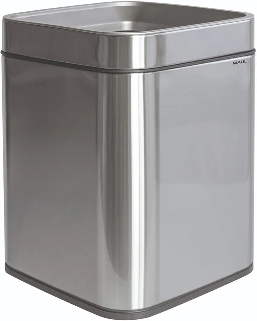 Afvalbak MAUL Prime 15 liter met inwerpopening rvs