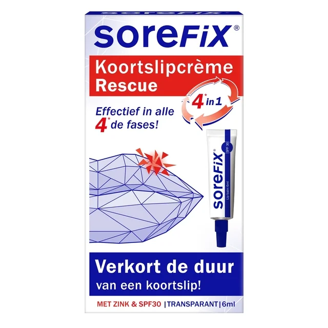Koortslipcreme Sorefix rescue tube 6ml