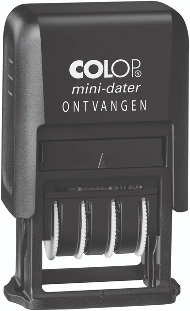 Woord-datumstempel Colop Printer Mini S 160/L2 ontvangen zwart