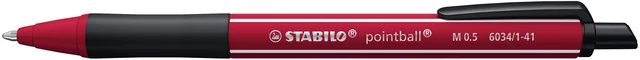 Balpen STABILO pointball Wildflower medium bordeaux