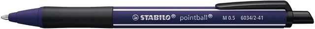 Balpen STABILO pointball Wildflower medium Pruisisch blauw