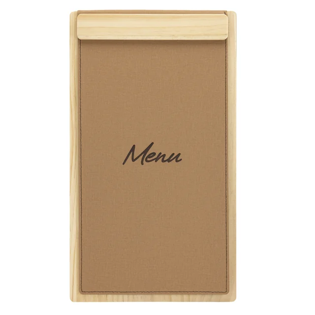 Menukaart Securit Signature klembord A45 licht hout bruin
