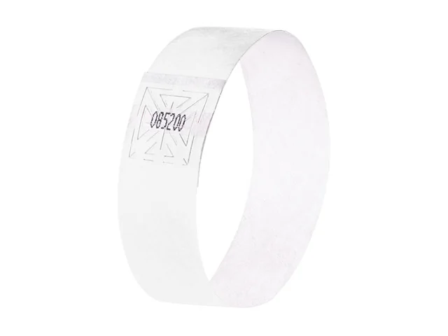 Evenementenbandjes Sigel 255x25mm wit 120 stuks