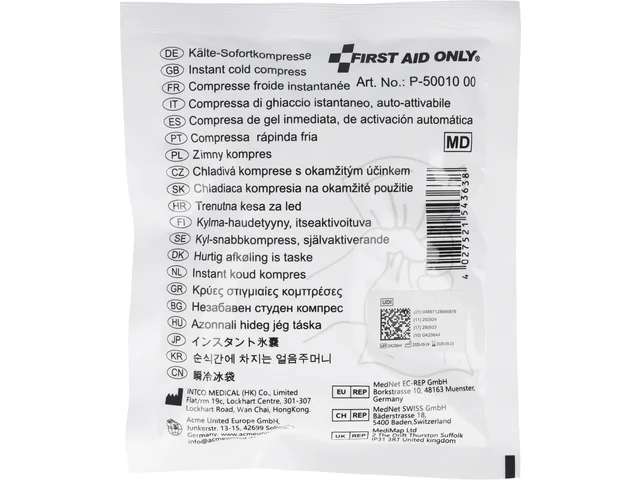 Koelkompres First Aid Only eenmalig