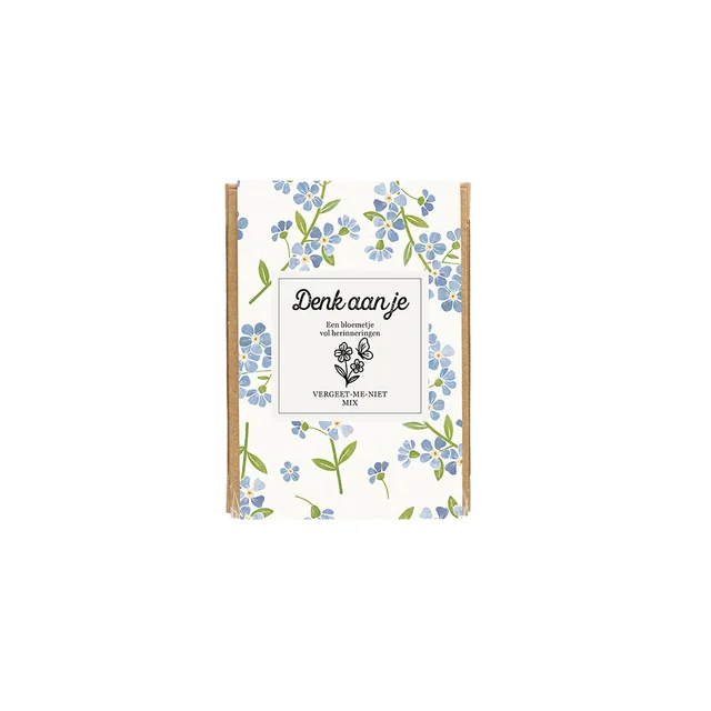 Giftbox Blossombs Denk aan je Vergeet-me-niet mix à 4 zaadbommetjes